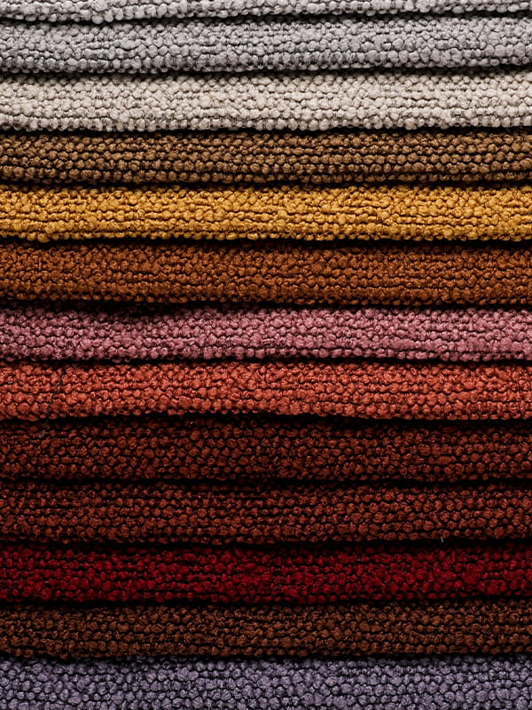 Dinoya Circle Yarn Polyester & Linen Sofa Fabrics